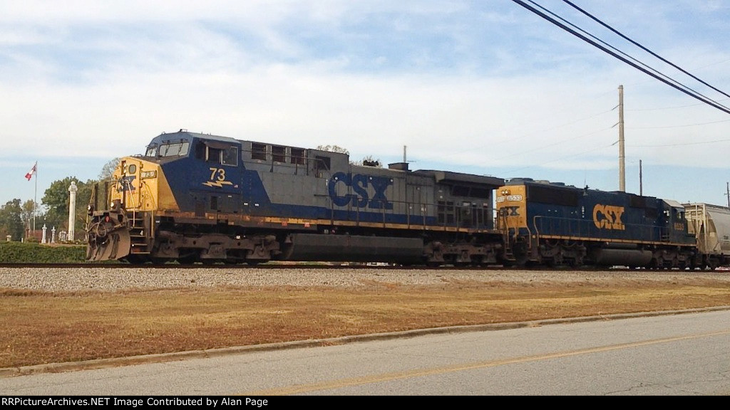 CSX 73 and 8533 head SB